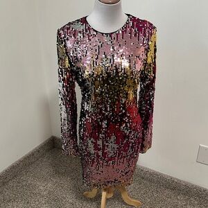🐎 Full Sequin Cocktail Dress